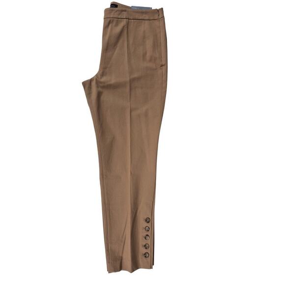 NWT $99 Talbots Camel Chatham Slim Leg Ankle Length Pant Sz16 Stretch Cotton - Picture 7 of 7